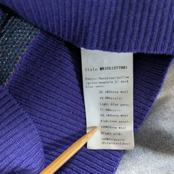 Mukzin surreal sweater eye flower psychedelic landscape pink blue - Picture 5 of 7